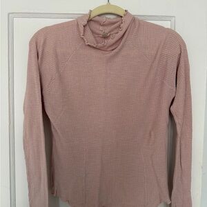 Free People Blush Long Sleeve Ruffled Top
